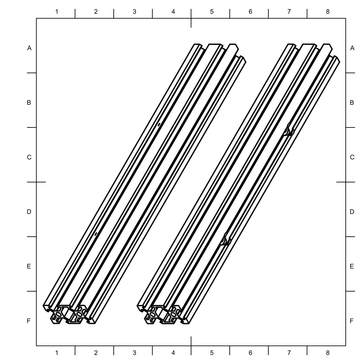 2x V-slot rocker beam